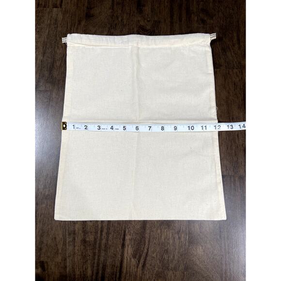 Tory Burch Dust Bag 15x12 Ivory Drawstring Pouch – Logo Storage Bag - Picture 3 of 4